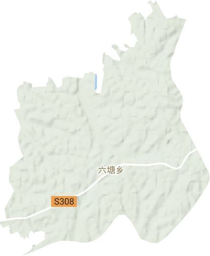 六塘乡地形地图