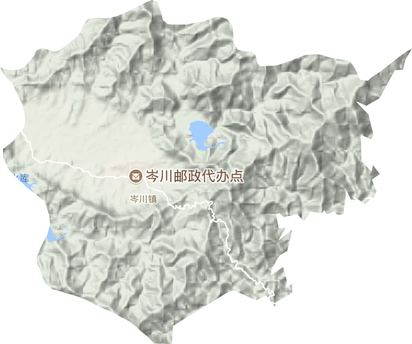 岑川镇地形地图