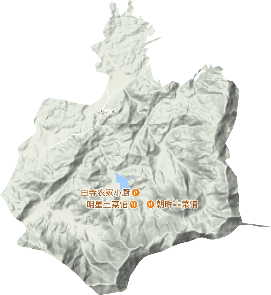福寿山镇地形地图