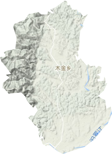 木金乡地形地图