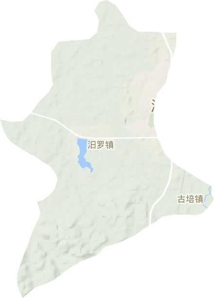 汨罗镇地形地图