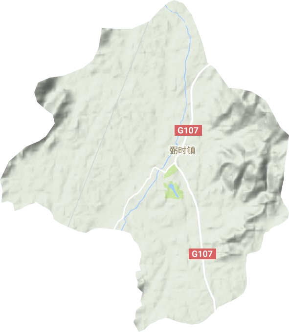 弼时镇地形地图