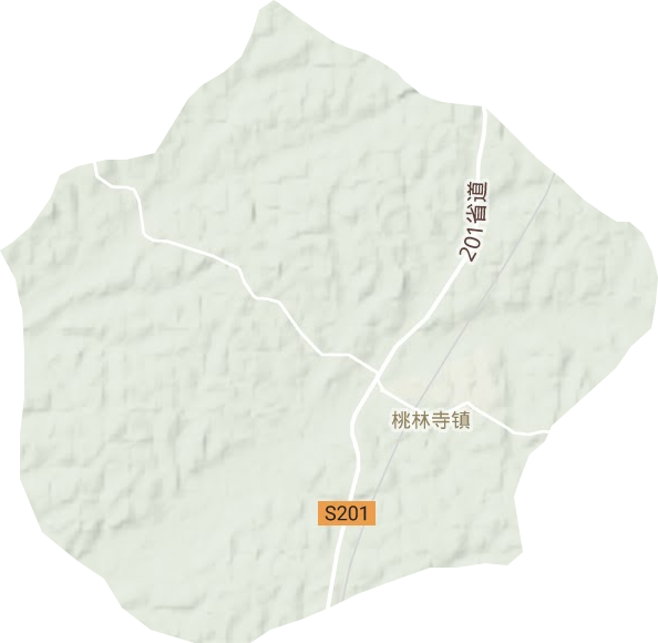 桃林寺镇地形地图