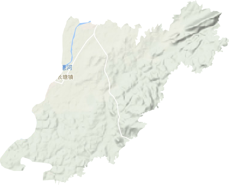 长塘镇地形地图