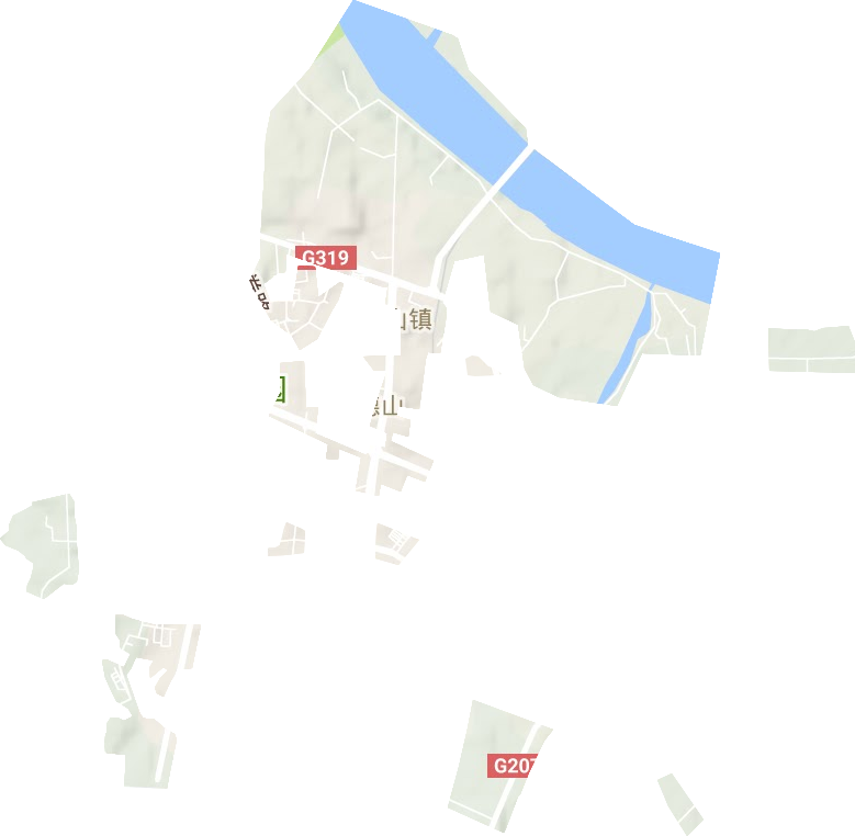 德山街道地形地图