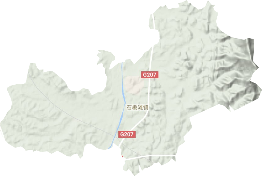 石板滩镇地形地图