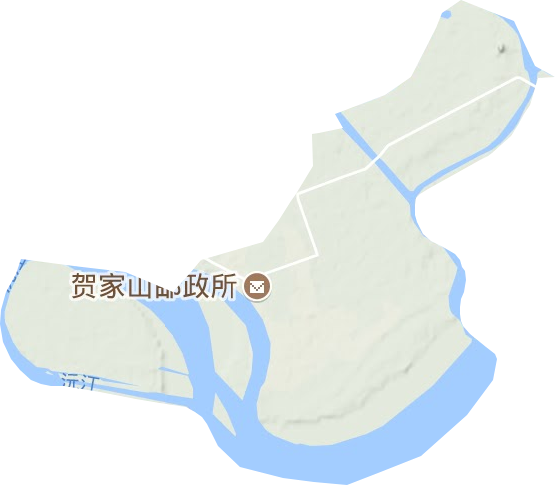 贺家山原种场地形地图