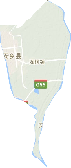 深柳镇地形地图