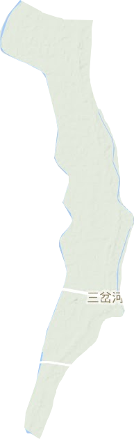 三岔河镇地形地图