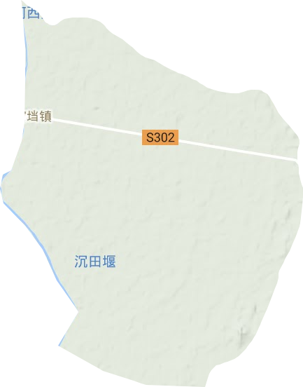 官垱镇地形地图
