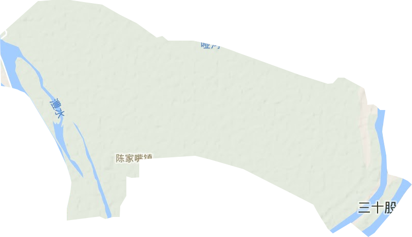 陈家嘴镇地形地图