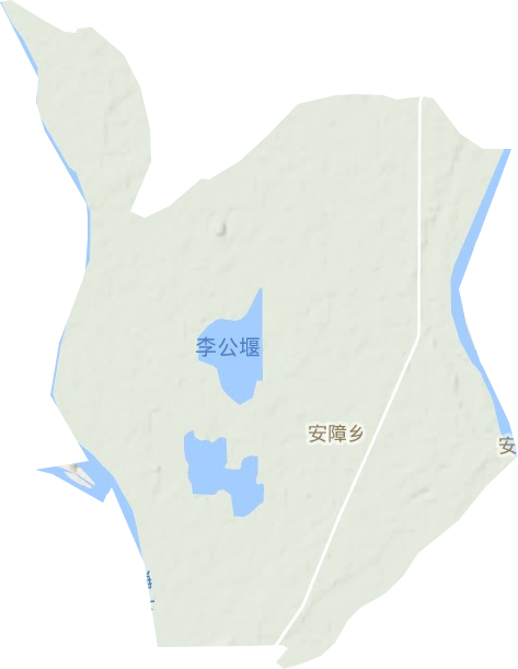 安障乡地形地图