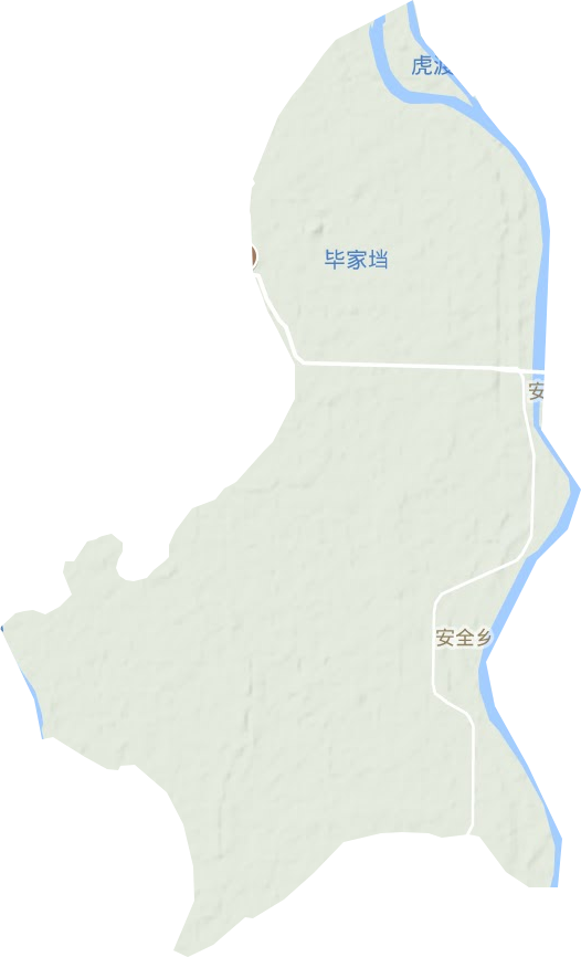 安全乡地形地图