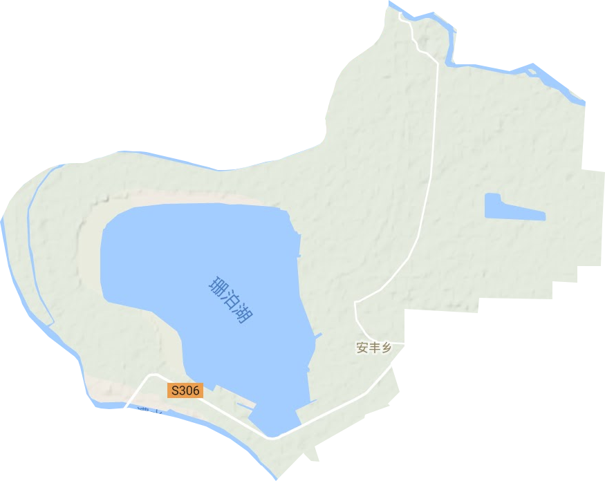 安丰乡地形地图