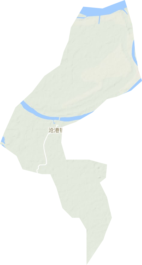 沧港镇地形地图