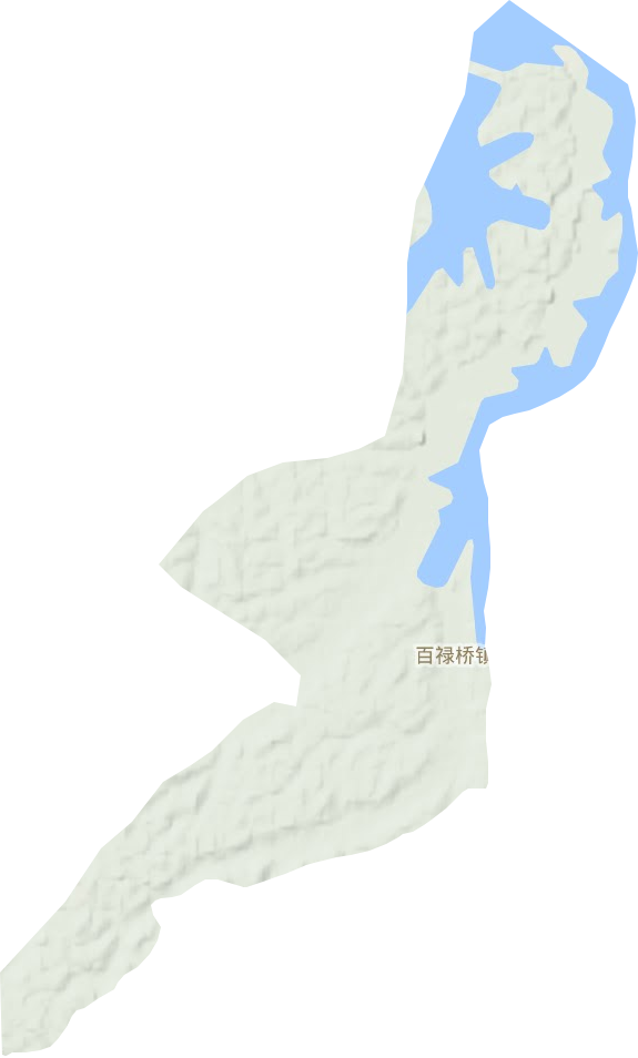百禄桥镇地形地图