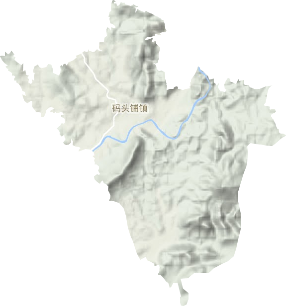 码头铺镇地形地图