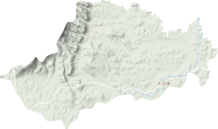 太浮镇地形地图