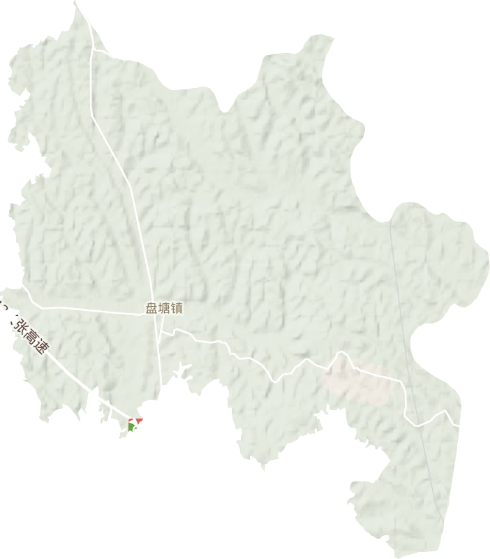 盘塘镇地形地图