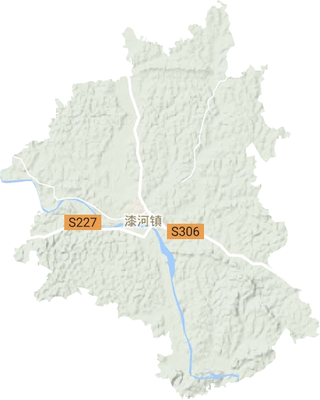 漆河镇地形地图