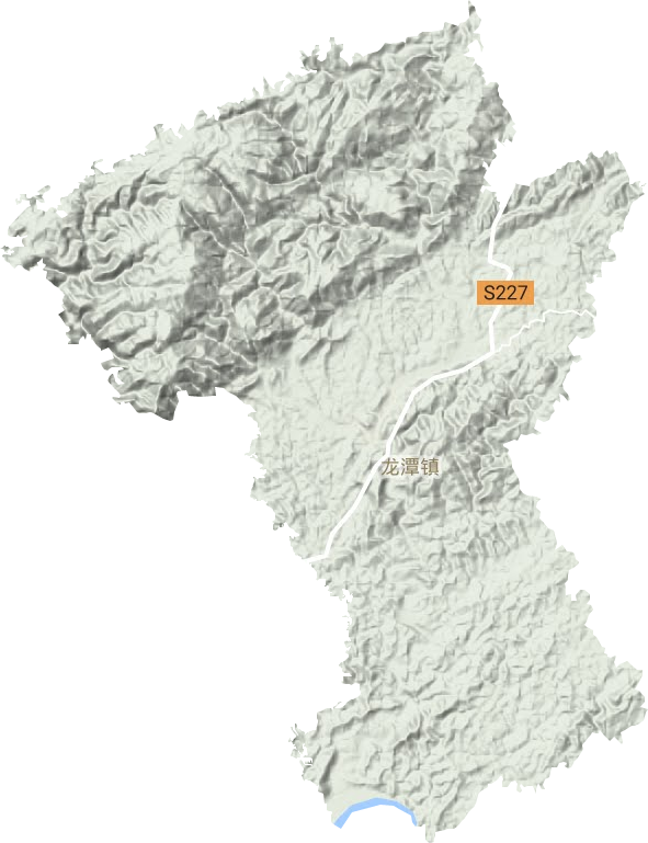 龙潭镇地形地图