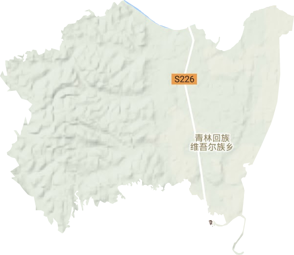 青林乡地形地图
