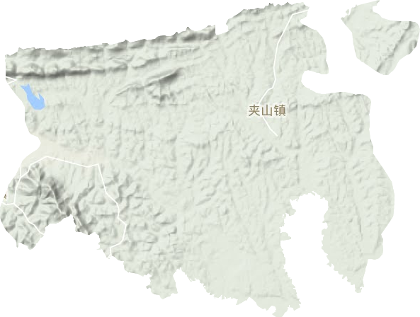 夹山镇地形地图