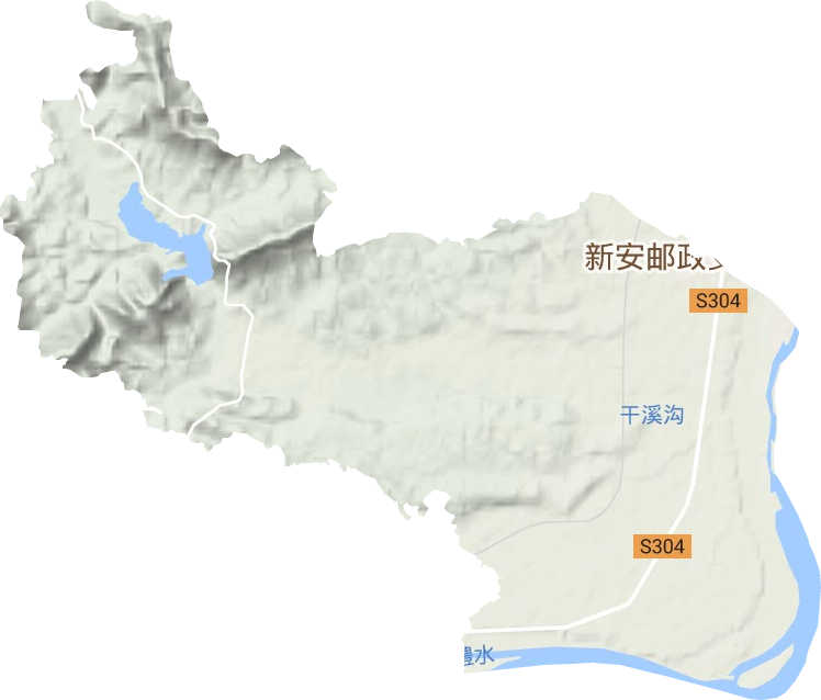 易家渡镇地形地图
