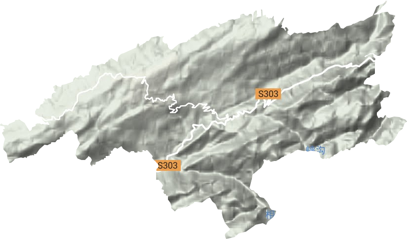 东山峰农场地形地图