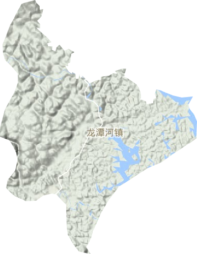 龙潭河镇地形地图