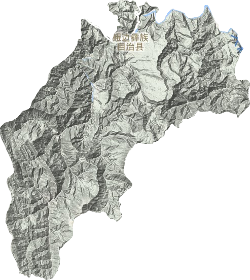峨边县地形地图