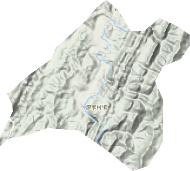 廖家村镇地形地图
