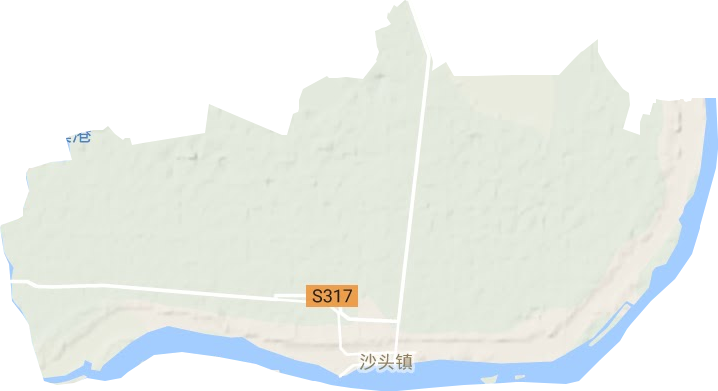 沙头镇地形地图