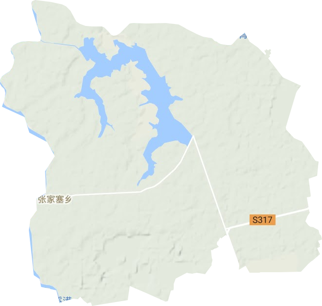 张家塞乡地形地图