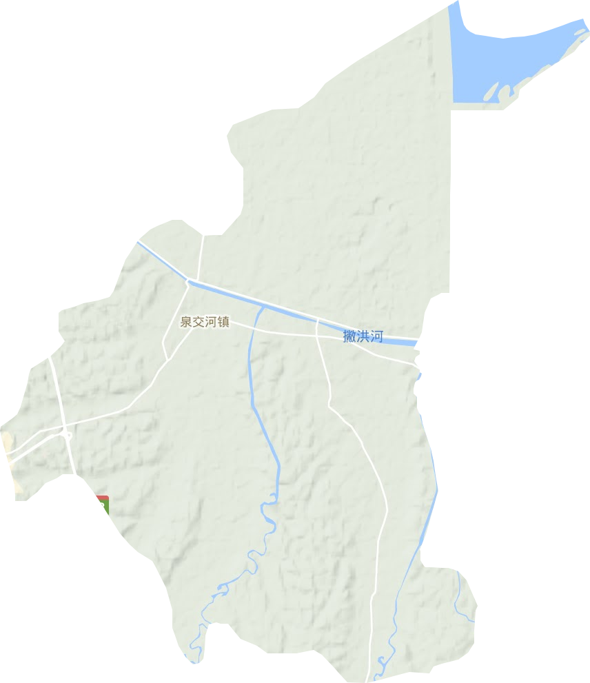 泉交河镇地形地图