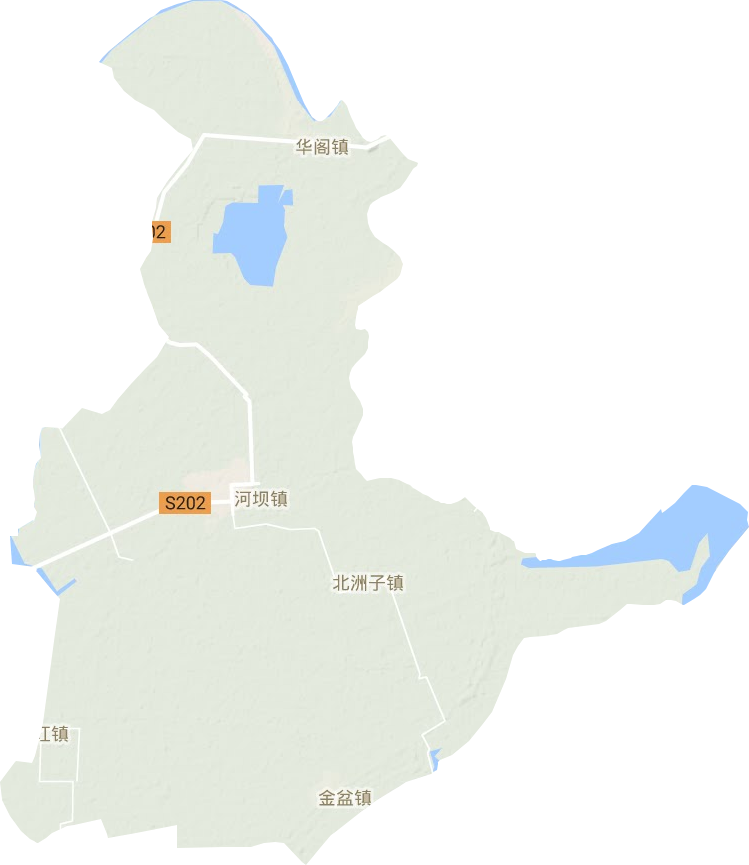 华阁镇地形地图