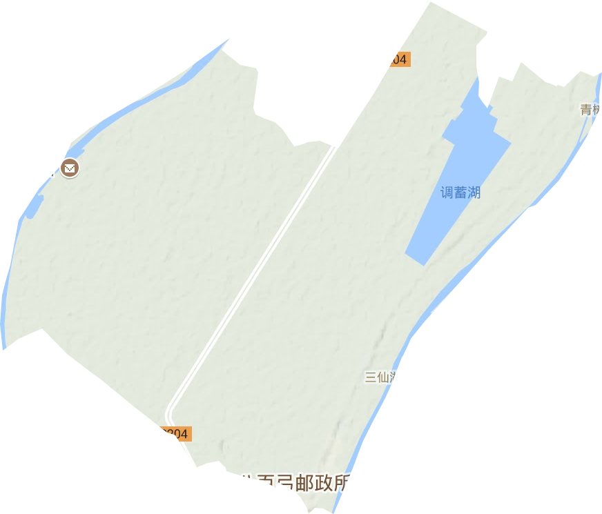 三仙湖镇地形地图