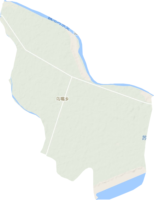 乌嘴乡地形地图