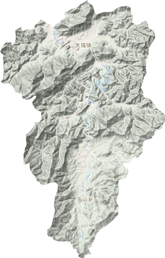 大福镇地形地图