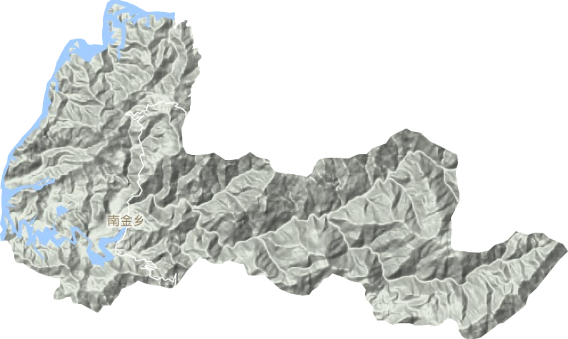 南金乡地形地图