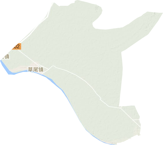草尾镇地形地图