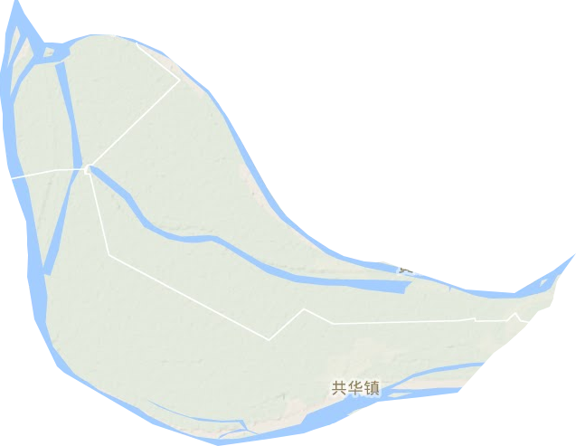 共华镇地形地图