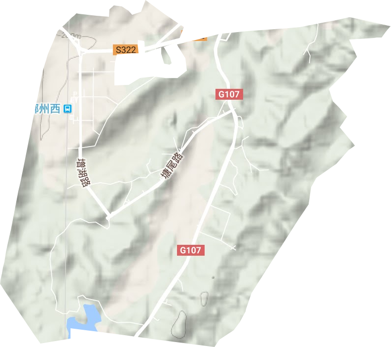 增福街道地形地图