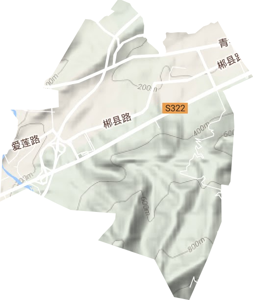 王仙岭街道地形地图