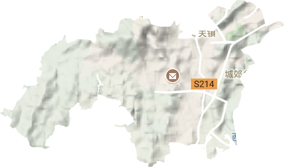 鹿峰街道地形地图
