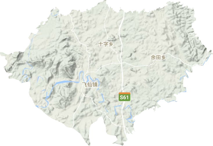 舂陵江镇地形地图