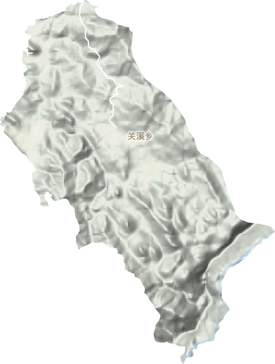 关溪乡地形地图