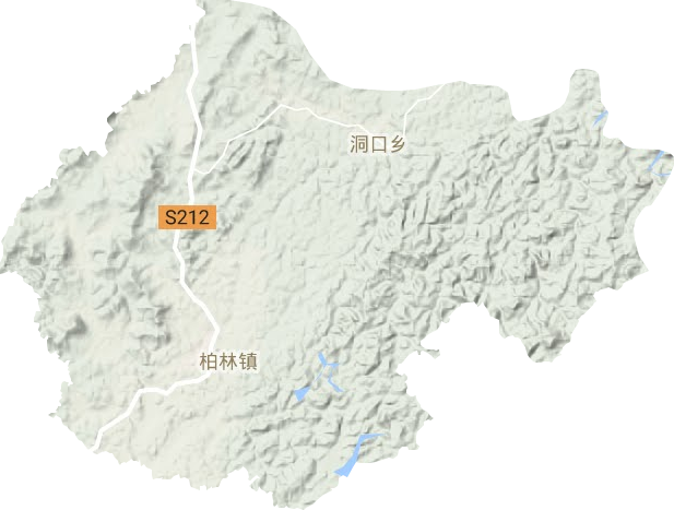 柏林镇地形地图
