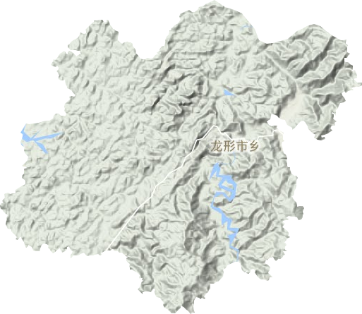 龙形市乡地形地图