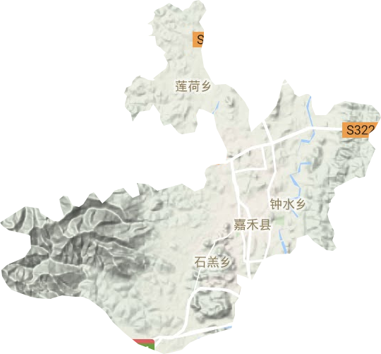 珠泉镇地形地图